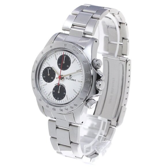 TUTIMA 793 Valjoux 7750 Chronograph white Dial Automatic Men's Watch - Picture 3 of 7